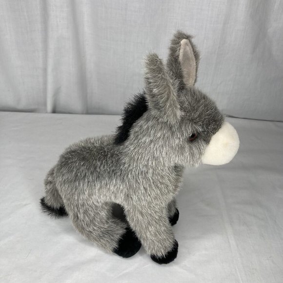 Vintage Douglas Cuddle Toys Donkey Burro Stuffed Animal Gray Toy 11" - Picture 3 of 8